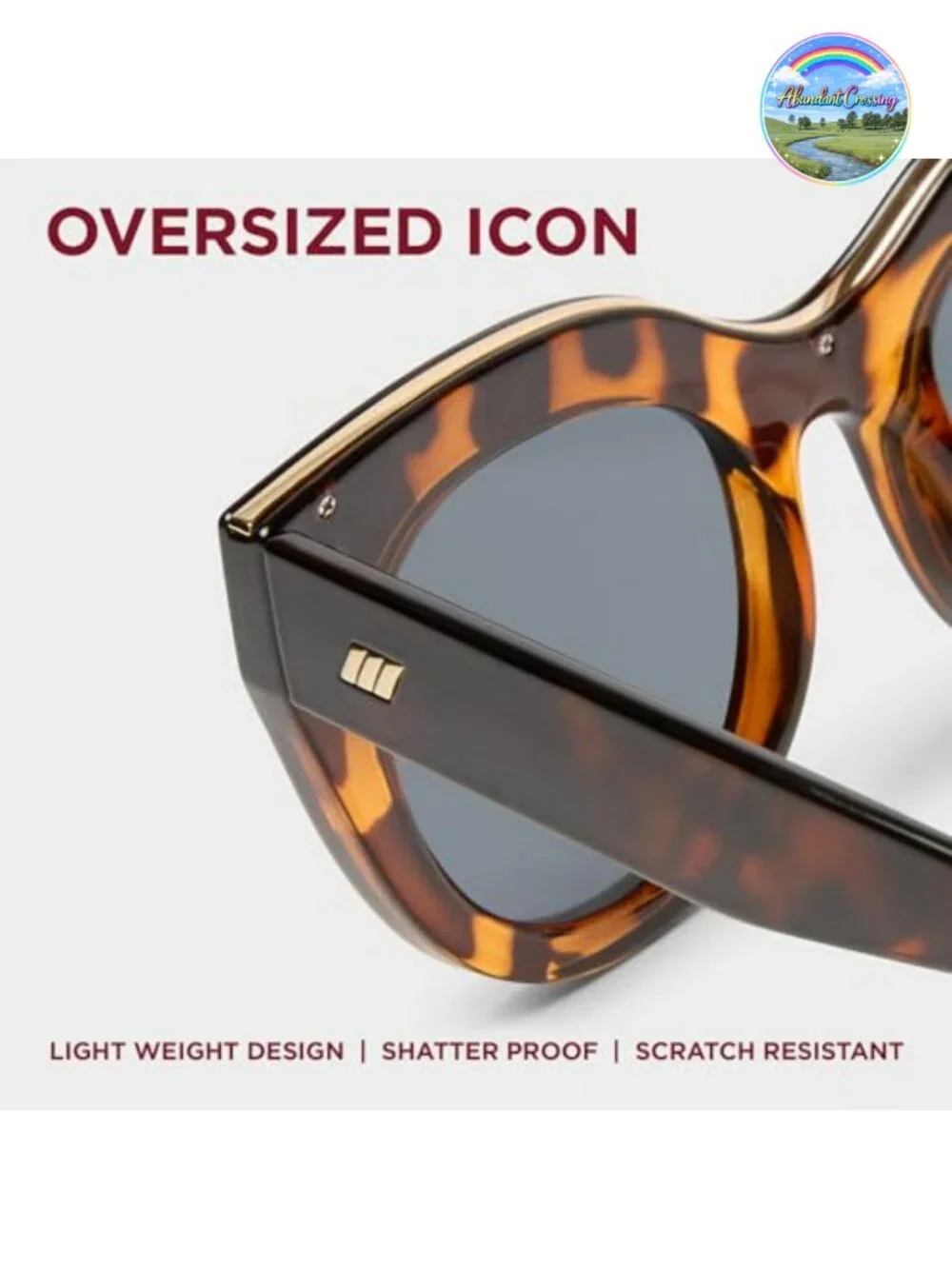 Le Specs Air Heart Cat Eye Sunglasses Oversized Frame Scratch-Resistant Lenses